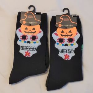 NWT PLANET SOX SKULL SOCKS SHOE SIZE 4-10